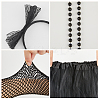 Polyester Hair Band & Nylon Gloves && Lace Dress & Plastic Beads Necklace and Bracelets Sets DIY-WH20062-11A-5