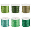 6 Rolls 6 Colors 6-Ply Polyester Metallic Thread OCOR-TA0003-11D-2