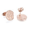 Ion Plating(IP) 304 Stainless Steel Stud Earring Findings STAS-M228-U01-03RG-2