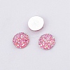 Druzy Resin Cabochons LS-RESI-WH0026-03A-01-1