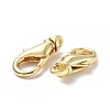 Eco-Friendly Rack Plating Brass Lobster Claw Clasps KK-F845-13G-3