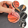 DIY Sports Ball Acrylic Pendant Keychain Making Kits DIY-SP0001-44B-6