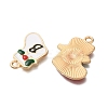 Christmas Theme Alloy Enamel Pendants FIND-M039-01H-2