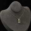 Arch with Coconut Tree Brass Enamel Pendant Necklaces LS-NJEW-H051-03G-1