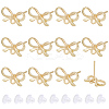 60Pcs Bowknot Alloy Stud Earring Findings FIND-BBC0004-63C-1