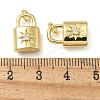 Rack Plating Brass Micro Pave Cubic Zirconia Pendants KK-K392-27G-3