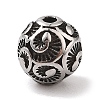 Retro 304 Stainless Steel Beads STAS-C109-18AS-1