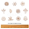 100Pcs Unfinished Wood Piece Decorations WOOD-CJ0001-54-2