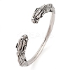 Tibetan Style Alloy Cuff Bangles LS-BJEW-P337-03AS-1
