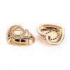 Brass Micro Pave Clear Cubic Zirconia Pendants KK-S360-144D-NF-2