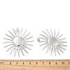 304 Stainless Steel Flower Stud Earrings for Women EJEW-M089-09P-2