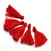 Handmade Polycotton(Polyester Cotton) Tassel Decorations OCOR-Q024-10-1