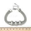 304 Stainless Steel Mesh Chains Bracelets for Women BJEW-D344-02P-5