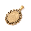 PVD Vacuum Plating 304 Stainless Steel Pendants STAS-M068-11B-G-2