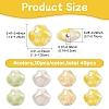 40Pcs 4 Colors Shell Shape Handmade Porcelain Beads PORC-YW0001-20-3