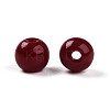 Opaque Solid Color Glass Beads GLAA-N007-6mm-A04-2