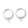 201 Stainless Steel Huggie Hoop Earrings Findings STAS-A167-01G-S-1