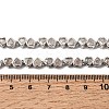 Brass Micro Pave Cubic Zirconia Geometric Tennis Necklaces NJEW-C121-02A-P-5