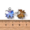 Brass Micro Pave Cubic Zirconia Charms KK-Q043-02P-3
