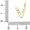Brass Micro Pave Clear Cubic Zirconia Pendants KK-I476-01G-V-3
