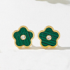 Valentine's Day Flower 201 Stainless Steel Stud Earrings LS-VA2505-4-1