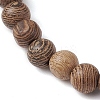 Summer Beach Turtle Dyed Synthetic Turquoise & 6.5mm Round Wenge Wood Beaded Stretch Bracelets for Women BJEW-JB10515-02-4