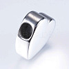 Tarnish Resistant 304 Stainless Steel European Beads STAS-I072-074P-2