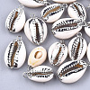 Electroplate Cowrie Shell Pendants SHEL-S266-04B-1