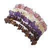 12 Constellation Natural Mixed Gemstone Chip Beaded Stretch Bracelets Sets for Women Men BJEW-JB10264-11-2