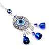 Evil Eye Alloy Lampwork Pendant Decorations LS-HJEW-M005-02E-AS-3