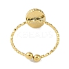 Ion Plating(IP) 304 Stainless Steel Enamel Oval Cuff Finger Rings RJEW-L107-071G-02-3