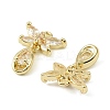 Brass Micro Pave Cubic Zirconia Pendants KK-C107-18A-G-2