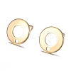 304 Stainless Steel Stud Earring Findings X-STAS-H104-01G-1
