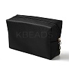 Rectangle PU Leather Cosmetic Storage Zipper Bag AJEW-K039-01C-1