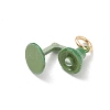 Brass Enamel Pendants KK-CBA109E-02A-2