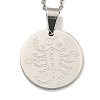 Non-Tarnish Constellation Pendant Necklaces NJEW-S422-04P-08-1