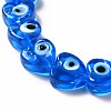Handmade Evil Eye Lampwork Beads Strands LAMP-E023-07B-06-3