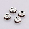 Brass Grade A Rhinestone Spacer Beads RB-A014-Z8mm-15S-1