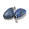 Natural Lapis Lazuli Pendants G-G147-02P-08-2