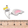 304 Stainless Steel Enamel Split Pendants STAS-H235-04B-P-2