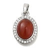 Natural Carnelian(Dyed & Heated) Pendants KK-K388-06P-1