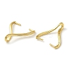 Rack Plating 925 Sterling Silver Micro Pave Clear Cubic Zirconia Ice Pick Pinch Bails STER-NH0001-52G-2