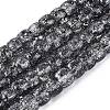 Crackle Transparent Glass Beads Strands GLAA-N069-03A-01-1