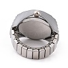 201 Stainless Steel Stretch Watchband Finger Ring Watches WACH-G018-03P-01-2