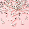 50Pcs 5 Styles Tibetan Style Alloy Hook Clasps TIBE-YW0001-66-5