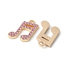 Alloy Rhinestone Pendants PALLOY-E775-04G-2