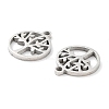 316 Surgical Stainless Steel Charms STAS-Q314-03P-2