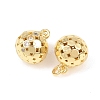 Brass Micro Pave Cubic Zirconia Pendants KK-C162-046G-2