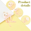 Natural Shell & Glass Pearl Big Pendants PALLOY-FS00031-3