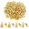 200Pcs 2 Colors Brass Cord Ends KK-PH0012-89G-1